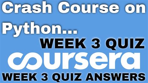 People love to talk about and learn about themselves, which is why these games are so popu. . Coursera week 3 quiz answers